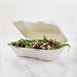 Vegware composteerbare bagasse voedseldozen met scharnierdeksel 22,8cm (200 stuks)