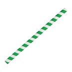 Fiesta Compostable groen/wit gestreepte papieren smoothierietjes 21cm (250 stuks)