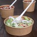 Fiesta Compostable ronde kraft saladeschaal 1L (300 stuks)