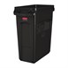 Rubbermaid Slim Jim afvalbak met ventilatiekanalen zwart 60L