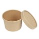 Colpac deksels voor magnetronbestendige kraft soepkommen recyclebaar 225ml en 350ml (500 stuks)
