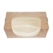 Colpac Zest kraft saladebakken met acetaat venster en insteeksluiting composteerbaar 825ml (250 stuks)