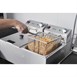 Buffalo tweeling tank tweeling mand 2x5ltr aanrecht friteuse met timers 2x2.8kw