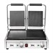 Buffalo dubbele halve geribbelde contactgrill