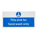 Vogue 'Hand wash only' vinyl sticker