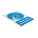 Vinylsticker A5 'Handreiniger gebruiken AUB'