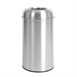 Bolero RVS bullet afvalbak open-top zilver 40L