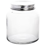 Vogue glazen pot met schroefdeksel 550ml (6 stuks)