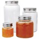 Vogue glazen pot met schroefdeksel 550ml (6 stuks)