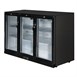 Polar G-serie 3-deurs barkoeling met klapdeuren zwart 330L