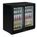 Polar G-serie 2-deurs barkoeling met schuifdeuren zwart 198L
