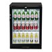 Polar G-serie laag model gekoelde bardisplay met klapdeur zwart 128L