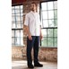 Southside unisex koksbuis korte mouw wit