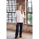 Southside unisex koksbuis korte mouw wit