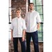 Southside unisex koksbuis korte mouw wit