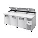 True 3-deurs pizza werkbank TPP-AT2-93-HC
