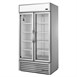 True koeling met 2 glazen deuren 991l aluminium gdm-35hc-tsl01