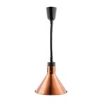 Buffalo verstelbare warmhoudlamp koper