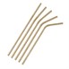 Fiesta Compostable composteerbare papieren buigrietjes kraft (250 stuks)