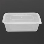 Premium afhaalmaaltijden containers met deksel (pak van 250)