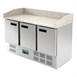 Polar G-serie saladette/pizza koelwerkwerkbank met granieten werkblad 368L