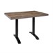 Bolero voorgeboord rechthoekig tafelblad Urban Dark 1100x700mm