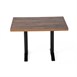 Bolero voorgeboord rechthoekig tafelblad Urban Dark 1100x700mm