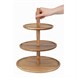 Olympia acaciahouten etagère 305(Ø) x 395(H)mm