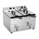 Buffalo dubbele inductie friteuse 2x 3000W