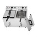 Buffalo dubbele inductie friteuse 2x 3000W