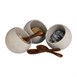 APS Moon 6-delige buffetset 3 houten lepels 3 melamine kommen 80mm