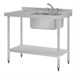 Vogue RVS spoeltafel met afdruiprek links