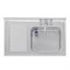 Vogue RVS spoeltafel met afdruiprek links