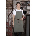 Soutside katoenen halterschort khaki