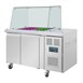 Polar U-serie tweedeurs saladette met vierkant kuchscherm 
