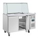 Polar U-serie tweedeurs saladette met vierkant kuchscherm 