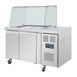 Polar U-serie tweedeurs saladette met vierkant kuchscherm 