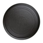 Olympia Cavolo platte ronde borden 27cm zwart (4 stuks)