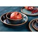 Olympia Cavolo platte ronde diepe borden 22cm iriserend (4 stuks)
