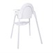 Bolero RVS & polypropyleen kinderstoel wit
