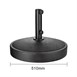 Bolero betonnen parasolvoet met 43/38mm adapter zwart