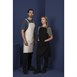 Southside Cotton canvas halterschort grijs