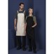 Southside Cotton canvas halterschort grijs