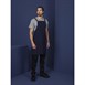 Southside Cotton canvas halterschort marineblauw