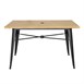 Bolero aluminium outdoor tafel 120x76x76cm licht houtdessin