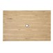 Bolero aluminium outdoor tafel 120x76x76cm licht houtdessin