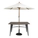 Bolero aluminium outdoor tafel 120x76x76cm donker houtdessin