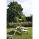 Rowlinson ronde houten picknicktafel 200(Ø)cm