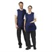 Whites overgooierschort met zak navy blue