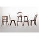 Fameg Bentwood barkruk beukenhout met walnoot finish